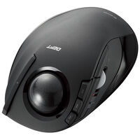 ワイヤレストラックボールマウス/人差し指操作/8ボタン/チルト機能/ブラック M-DT1DRBK