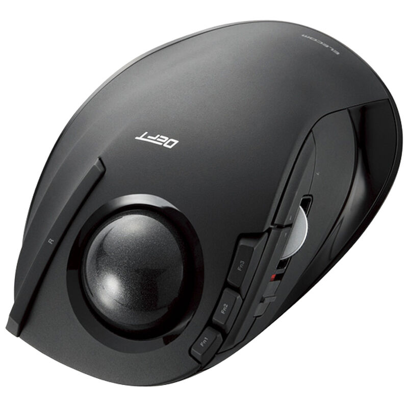 ワイヤレストラックボールマウス/人差し指操作/8ボタン/チルト機能/ブラック M-DT1DRBK