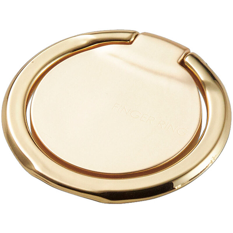 スマートフォン用ストラップ/フィンガーリング/薄型/ゴールド P-STRSLGD