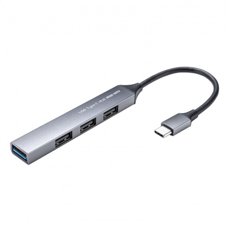 USB Type-C 4ポート コンボ 超スリムハブ USB-5TC26GM
