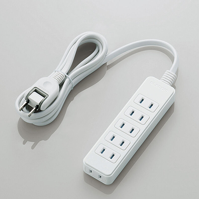 シャッタータップ/6個口/2m/ホワイト T-ST02N-2620WH