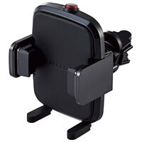 スマホ用車載ワンタッチホルダー/エアコンルーバー取付タイプ/ブラック P-CARS12BK