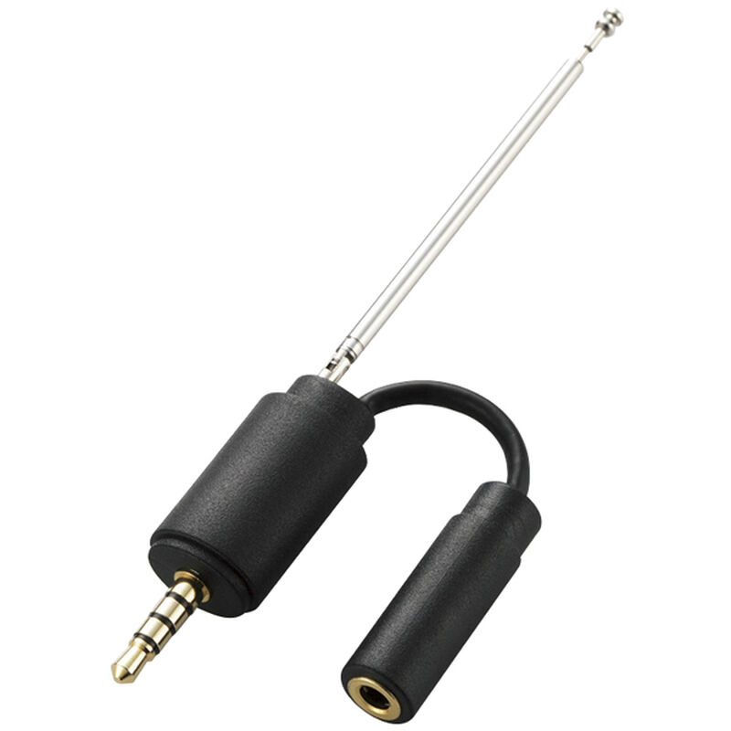 スマートフォン用ロッドアンテナ/アダプタタイプ/ブラック MPA-35ATRBK