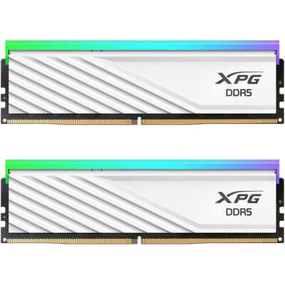 XPG LANCER BLADE RGB White DDR5-6400MHz U-DIMM 16GB×2 32-39-39 DUAL TRAY AX5U6400C3216G-DTLABRWH