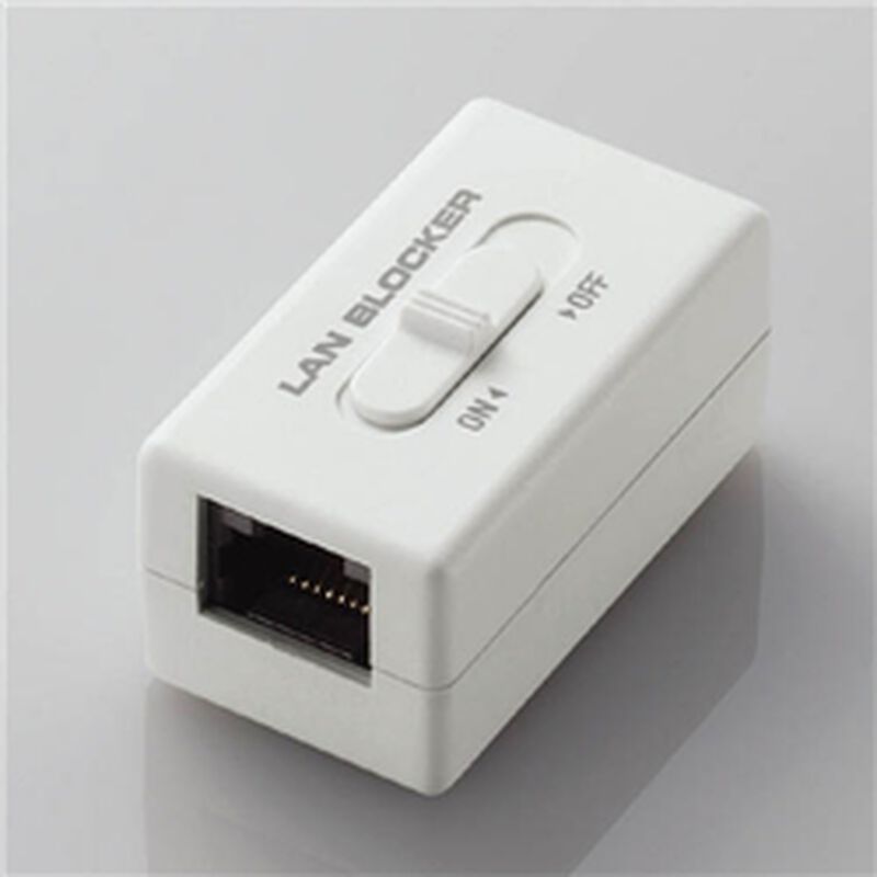 通信遮断機能付きRJ-45中継コネクタ(10/100BASE-TX対応) LD-DATABLOCK01