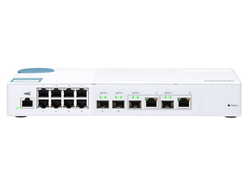 QSW-M408-2C L2 Webマネージドスイッチ (4 x 10GbE + 8 x 1GbE) QSW-M408-2C