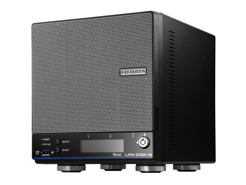 10GbE Linux OS 法人向け 2ドライブ BOXタイプNAS 16TB （5年保証・データ復旧） HDL2-HA16B