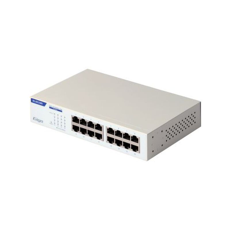Giga対応スイッチングHub/16ポート/金属筐体/電源内蔵モデル/ホワイト EHC-G16MN2-HW