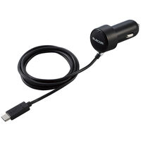 カーチャージャー/Type-C/USB-C/ストレートタイプ/1.5m/3.0A/インジケーター搭載/ブラック MPA-CCC07BK