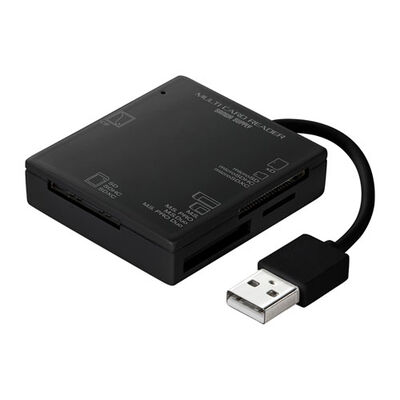 USB2.0 カードリーダー（ブラック） ADR-ML15BKN