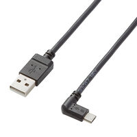 タブレット用microUSBケーブル/充電通信対応/L字/2A出力/A-microB/USB2.0/ブラック/1.2m TB-AMBXL2U12BK