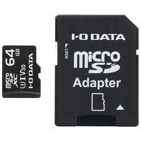 UHS-I UHSスピードクラス3/Video Speed Class 30対応 microSDXCメモリーカード 64GB MSDU13-64G