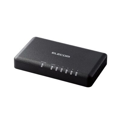 Giga対応スイッチングハブ/5ポート/プラスチック筐体/小型/ブラック EHC-G05PA2-SB