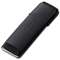 スマートフォン用ストラップ/スマホバンド/レザー/スタンド機能/ブラック P-STBLSBK