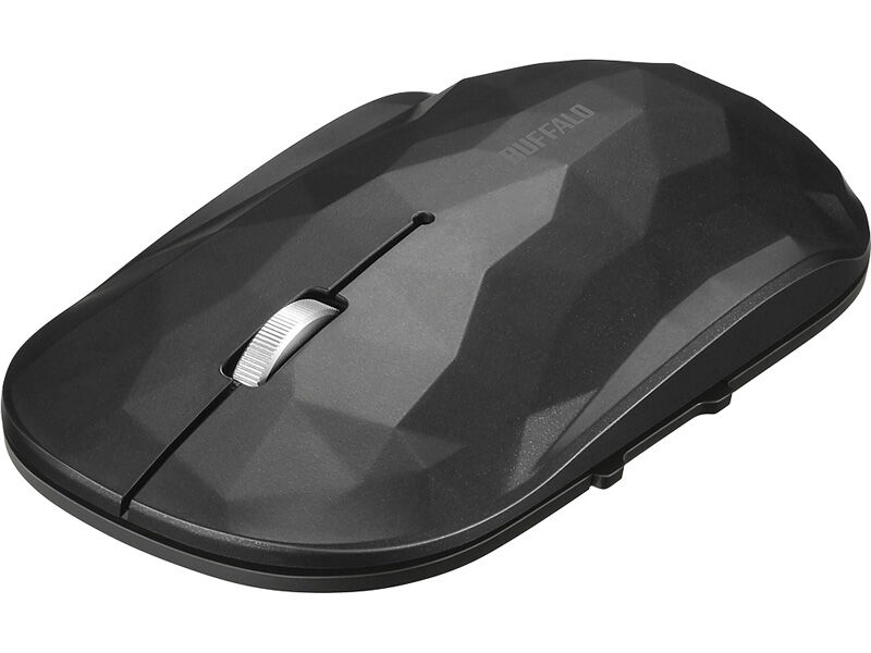 薄型 5ボタン 無線 BlueLEDマウス ジオメトリー ブラック BSMBW530GBK