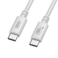 USB 2.0 Type-Cケーブル（PD60W・3m・ホワイト） KU-CCP6030W