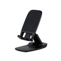 スマートフォン用スタンド/コンパクト/持ち運び/無段階調整/ブラック P-DSCHAMBK