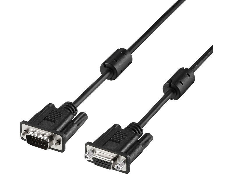 ディスプレイ延長ケーブル D-sub15pin 2m ブラック BDE20BK