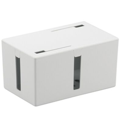 ケーブルボックス 電源タップ&ケーブル収容 Sサイズ ホワイト BSTB01SWH