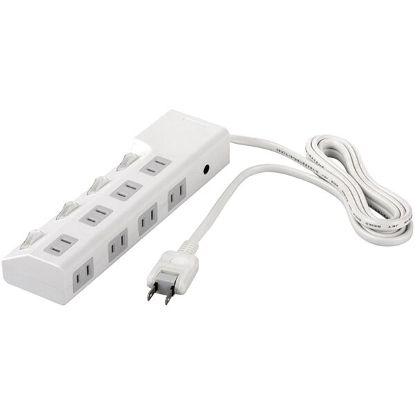 富士通 WEB MART | 2ピン式電源タップ 8個口タイプ 雷サージ防止/個別