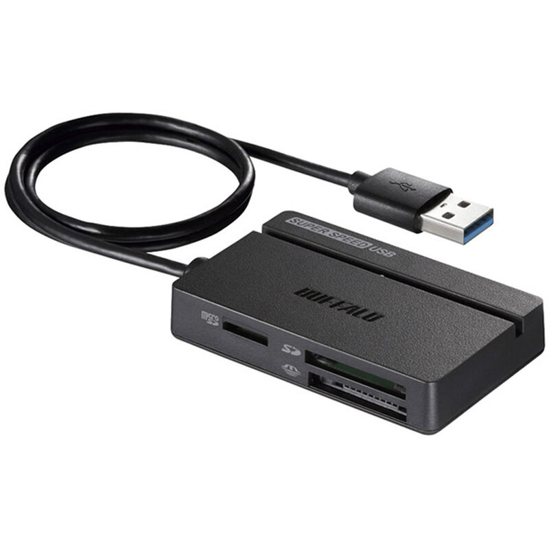 USB3.0 マルチカードリーダー スタンダード ブラック BSCR100U3BK