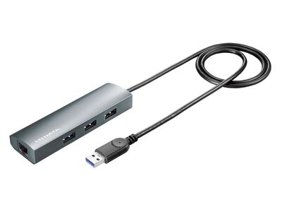 USB3.2 Gen1（USB3.0）ハブ搭載ギガビットLANアダプター US3-HB3ETG2
