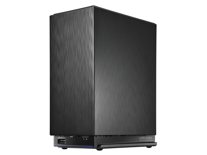 2.5GbE Linux OS 法人向け 2ドライブ BOXタイプNAS 8TB （5年保証・データ復旧） HDL2-AAX8WB