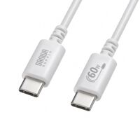 USB 2.0 Type-Cケーブル（PD60W・1m・ホワイト） KU-CCP6010W