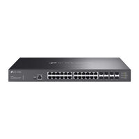 Omada 10GBASE-Tポート×24 L2+マネージドスイッチ（10GE SFP+スロット×8搭載） SX3832(un)