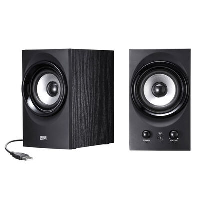ハイパワーUSBスピーカー(ブラック) MM-SPU9BKN