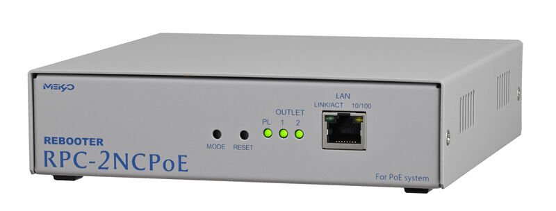 PoEスイッチポート制御＆2口の遠隔電源制御装置 ネットワーク監視・自動リブート装置 RPC-2NCPoE