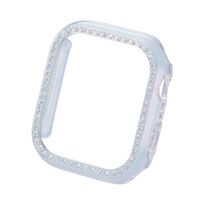 Apple Watch Series 9/8/7/41mm用ハードバンパー/&me/ストーン付/オーロラクリア AW-23BBPPJACR