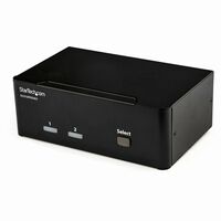 2ポートDPデュアルモニター対応KVMスイッチ 4K/60Hz対応 3.5mmオーディオ(スピーカー&マイク)対応 2ポートUSBハブ SV231DPDDUA2