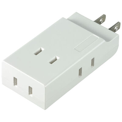コンパクトタップ 4個口 ホワイト A-CT004B(W)