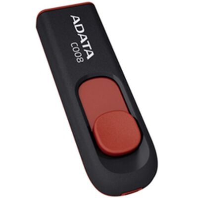 USB2.0直付型フラッシュメモリー Classic C008 16GB (ブラック+レッド) AC008-16G-RKD