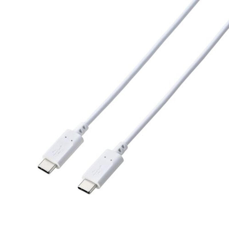 USB-C to USB-Cケーブル/USB PD対応/60W/スタンダード/2本/1.0m/ホワイト MPA-CCTW10WH