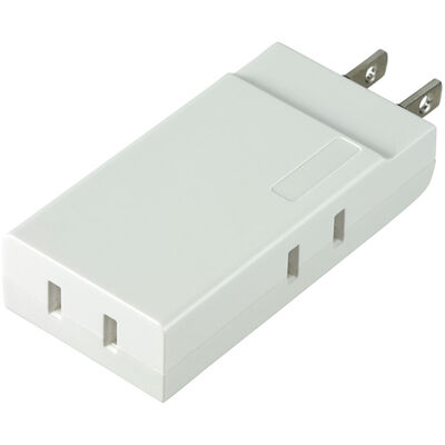 コンパクトタップ 3個口 ホワイト A-CT003B(W)