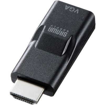 HDMI-VGA変換アダプタ（HDMI Aオス-VGAメス・ブラック） AD-HD16VGA