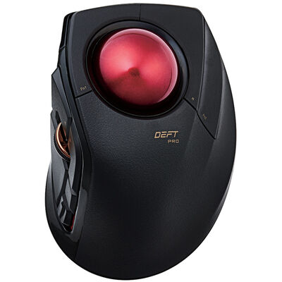 トラックボールマウス/人差指/8ボタン/チルト機能/有線/無線/Bluetooth/1000万回耐久/ブラック M-DPT1MRXBK