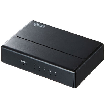 ギガビット対応 スイッチングハブ(5ポート・マグネット付き) LAN-GIGAP501BK