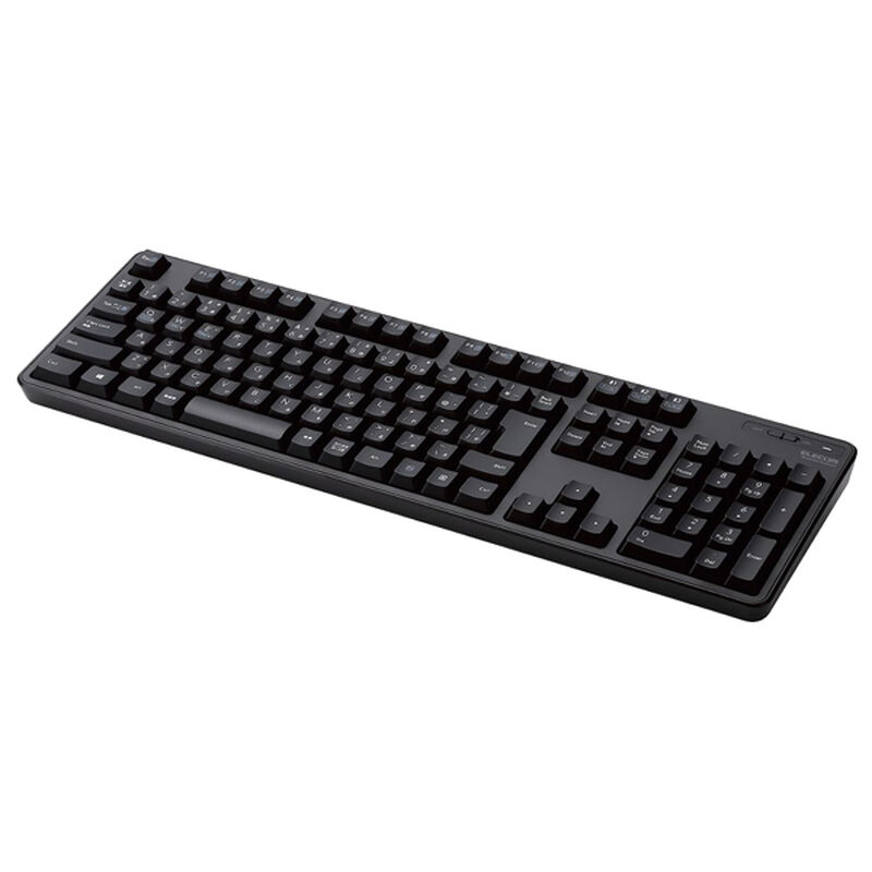 Bluetoothフルキーボード/メンブレン式/スタンド付き/マルチペアリング対応/ブラック TK-FBM112BK