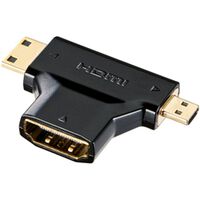 HDMI変換アダプタ ミニ＆マイクロHDMI（ブラック） AD-HD11MMC