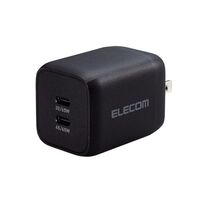 ノートPC用ACアダプター/USB充電器/USB PD,PPS対応,QC 3.0対応/65W/USB-C&times;2/スイングプラグ/ブラック ACDC-PD4365BK