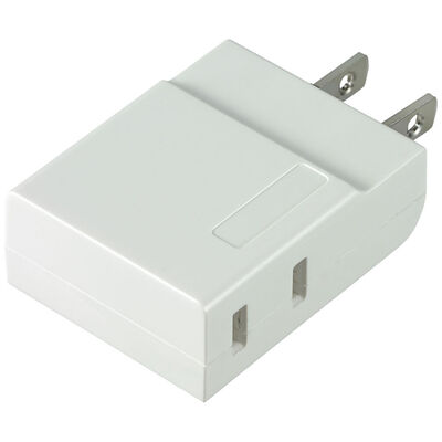 コンパクトタップ 2個口 ホワイト A-CT002B(W)