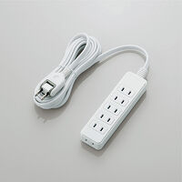 スイングプラグタップ/6個口/3m/ホワイト T-S02N-2630WH