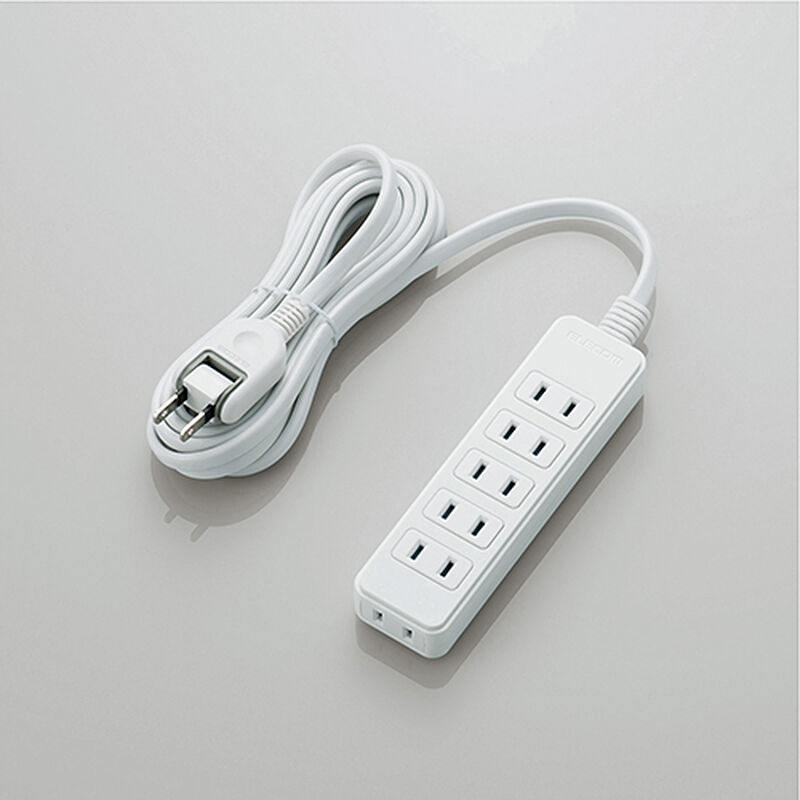 スイングプラグタップ/6個口/3m/ホワイト T-S02N-2630WH