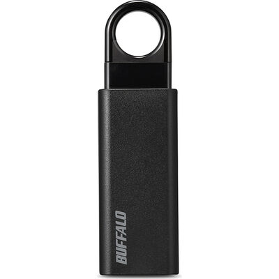 オートリターン機構 ノックスライド USB3.1(Gen1)/3.0対応 USBメモリー 64GB ブラック RUF3-KS64GA-BK