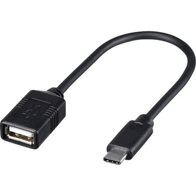 USB2.0変換ケーブル(Aメス to C) 0.15m ブラック BSUAMC2015BK