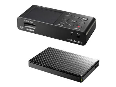 HDMI/アナログキャプチャー ポータブルHDD同梱モデル GV-HDREC1T