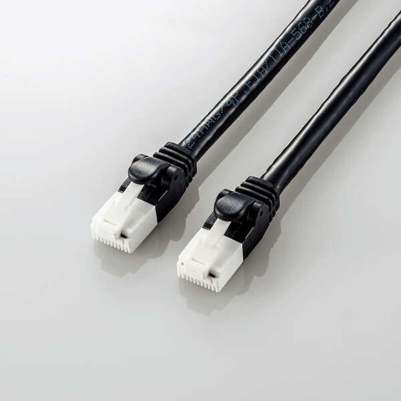 LANケーブル/CAT6A/爪折れ防止/1.0m/ブラック LD-GPAT/BK10